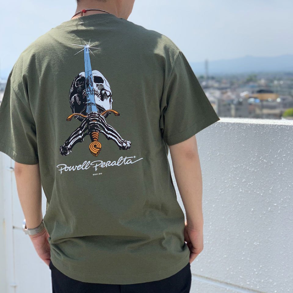 POWELL 全2色 パウエルペラルタ PERALTA Tシャツ SKULL&SWORD S/S Tee
