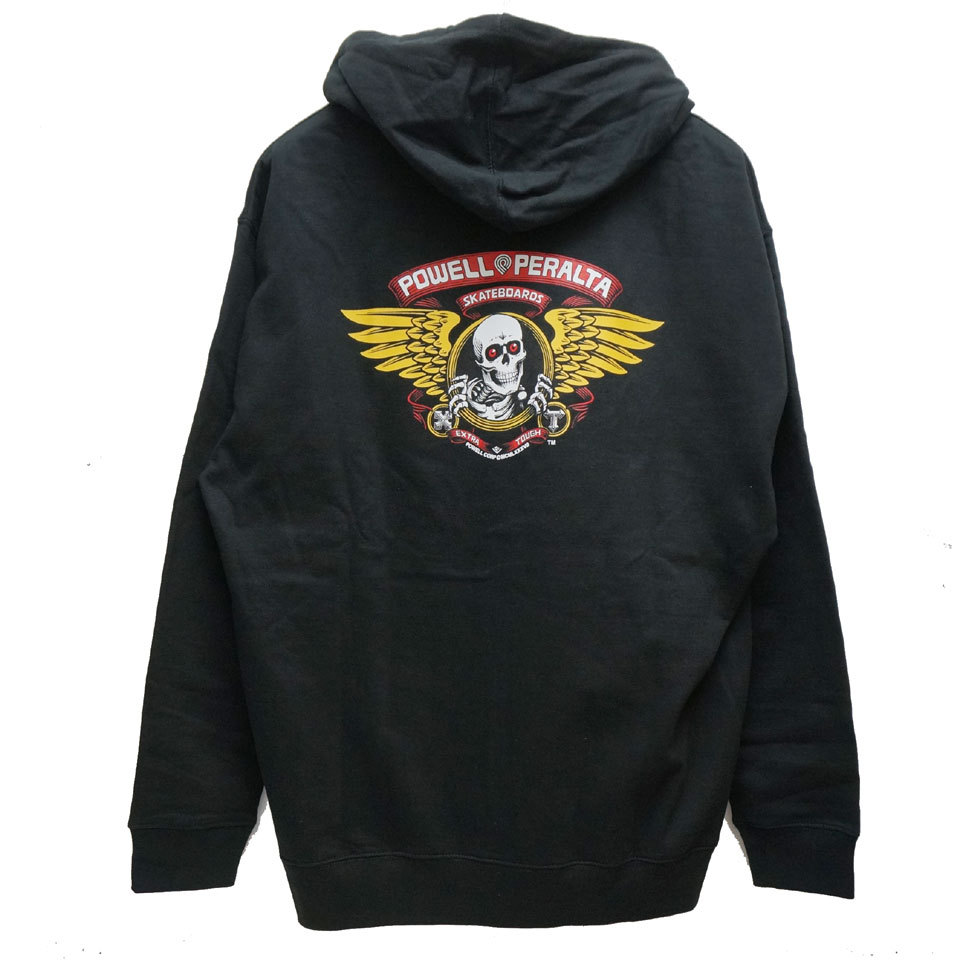 全2色 パウエルペラルタ POWELL PERALTA パーカー フーディー WINGED RIPPER P/O HOODIE スウェット ブラック ガンメタルヘザーグレー 黒 灰色｜mr-vibes｜02