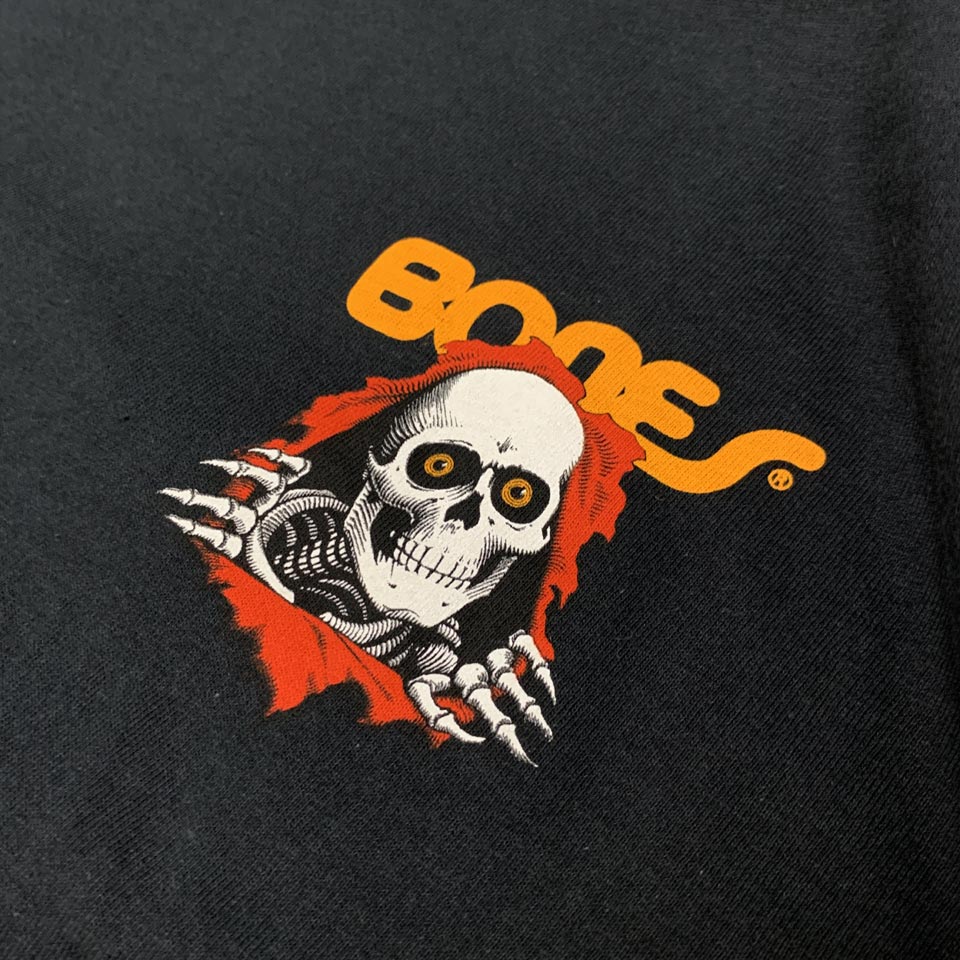 9687　パウエルペラルタ ボーンズ リッパー 袖プリ スウェットシャツ POWELL パウエル RIPPER CREW SWEAT リッパー クルーネック