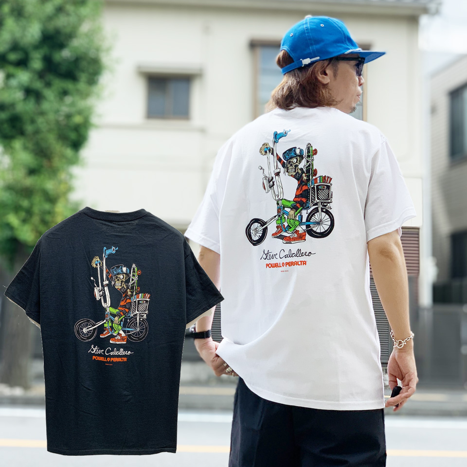 希少 POWELL Tシャツ XL パウエルペラルタ CABALLERO 白 POWELL 全2色 パウエルペラルタ PERALTA Tシャツ Steve