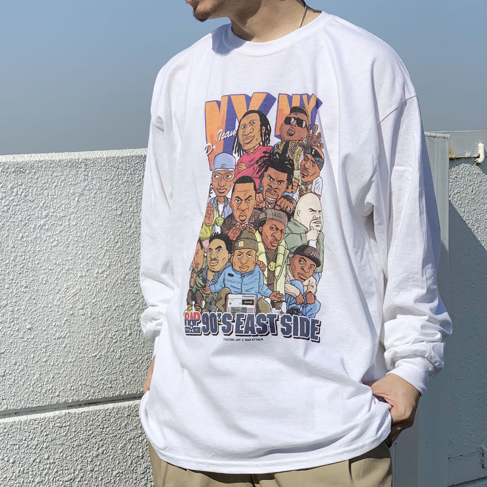 新品 RAP ATTACK ラップアタック ロンT ブラック XL-