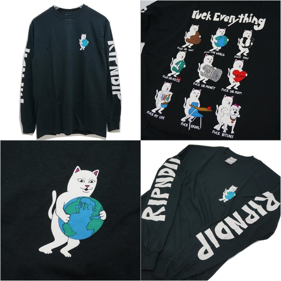 リップンディップ RIPNDIP ロンT Tシャツ FUCK EVERYTHING L/S