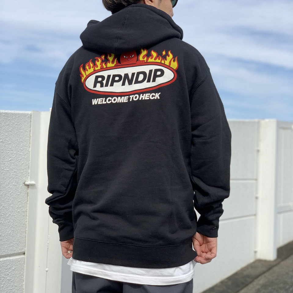 リップンディップ RIPNDIP パーカー WELCOME TO HECK HOODIE