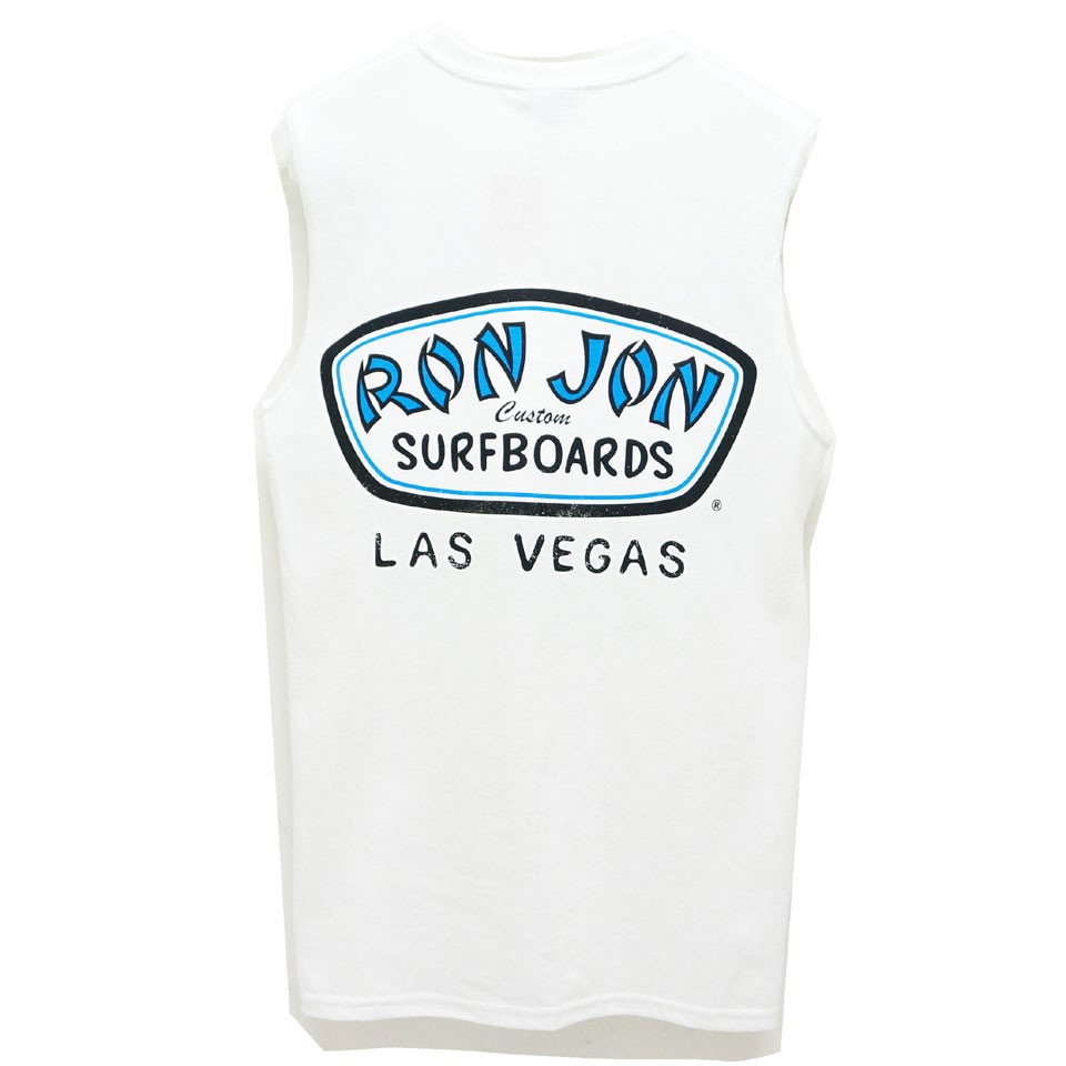 古着　RON JON SURF SHOP ロンジョン タンクトップ L 白　短丈 ronjon1905wht04.jpg