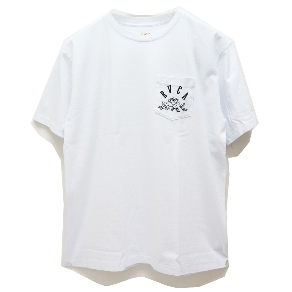 ルーカ RVCA Tシャツ ROSE STATE S/S Tee ホワイト 白 WHITE