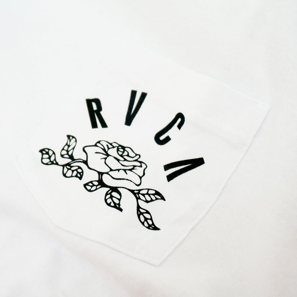 ルーカ RVCA Tシャツ ROSE STATE S/S Tee ホワイト 白 WHITE 薔薇 バラ