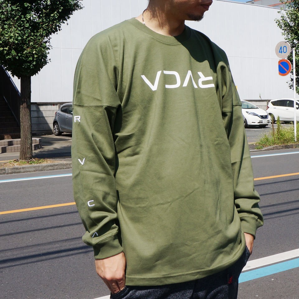 RVCA ビッグシルエットTシャツ 2色セット M RVCA（ルーカ） 全2色 ロンT ビッグシルエットTシャツ SMALL FLIP RVCA