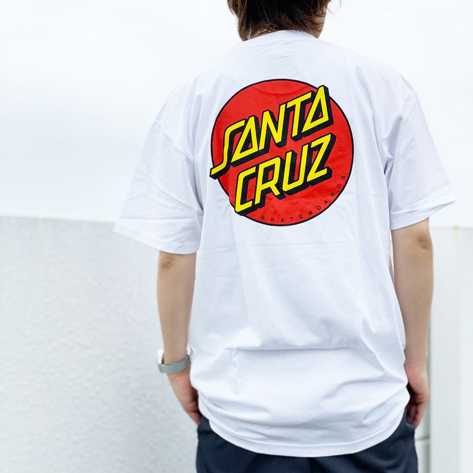 全2色 サンタクルーズ SANTA CRUZ サンタクルズ Tシャツ CLASSIC DOT S/S Tee 半袖  クラシックドット 定番ロゴ ホワイト ブラック 白 黒 WHITE BLACK｜mr-vibes｜02