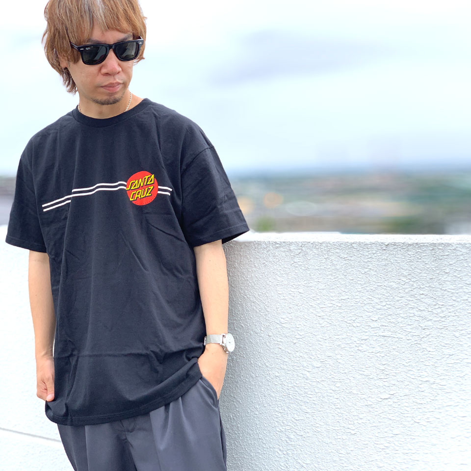 全2色 サンタクルーズ SANTA CRUZ サンタクルズ Tシャツ CLASSIC DOT S/S Tee 半袖  クラシックドット 定番ロゴ ホワイト ブラック 白 黒 WHITE BLACK｜mr-vibes｜03