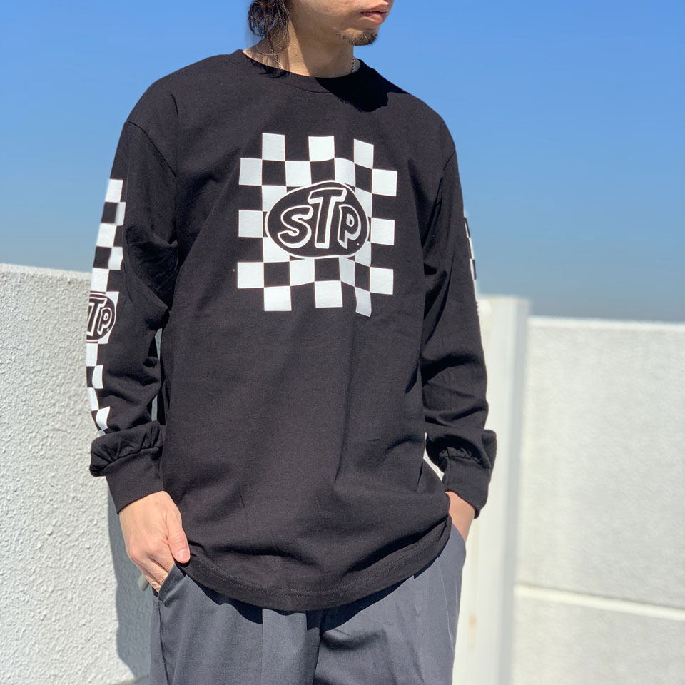 全2色 エスティーピー STP ロンT CHECKER L/S Tee Tシャツ 長袖