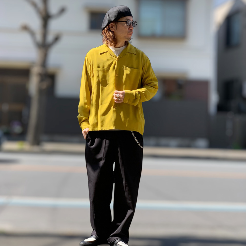STYLE EYES（スタイルアイズ） 全2色 レーヨンシャツ ボウリングシャツ