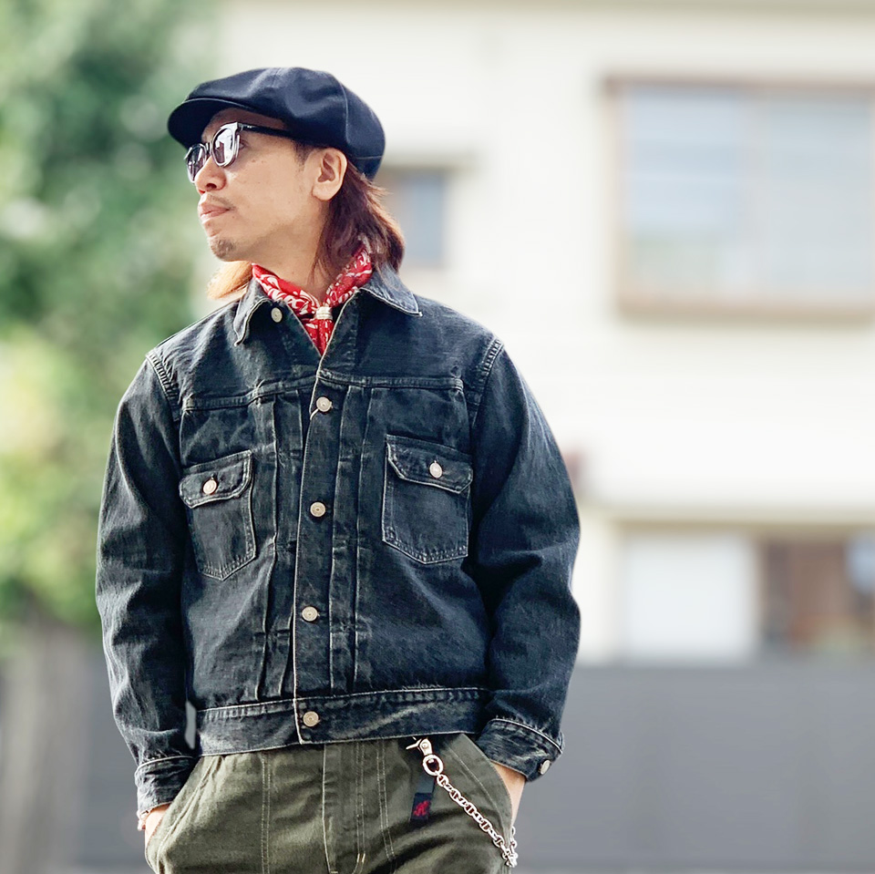 SUGAR CANE シュガーケーン デニムジャケット Gジャン 14.25oz. BLACK SUGAR CANE シュガーケーン デニムジャケット Gジャン 14.25oz. BLACK