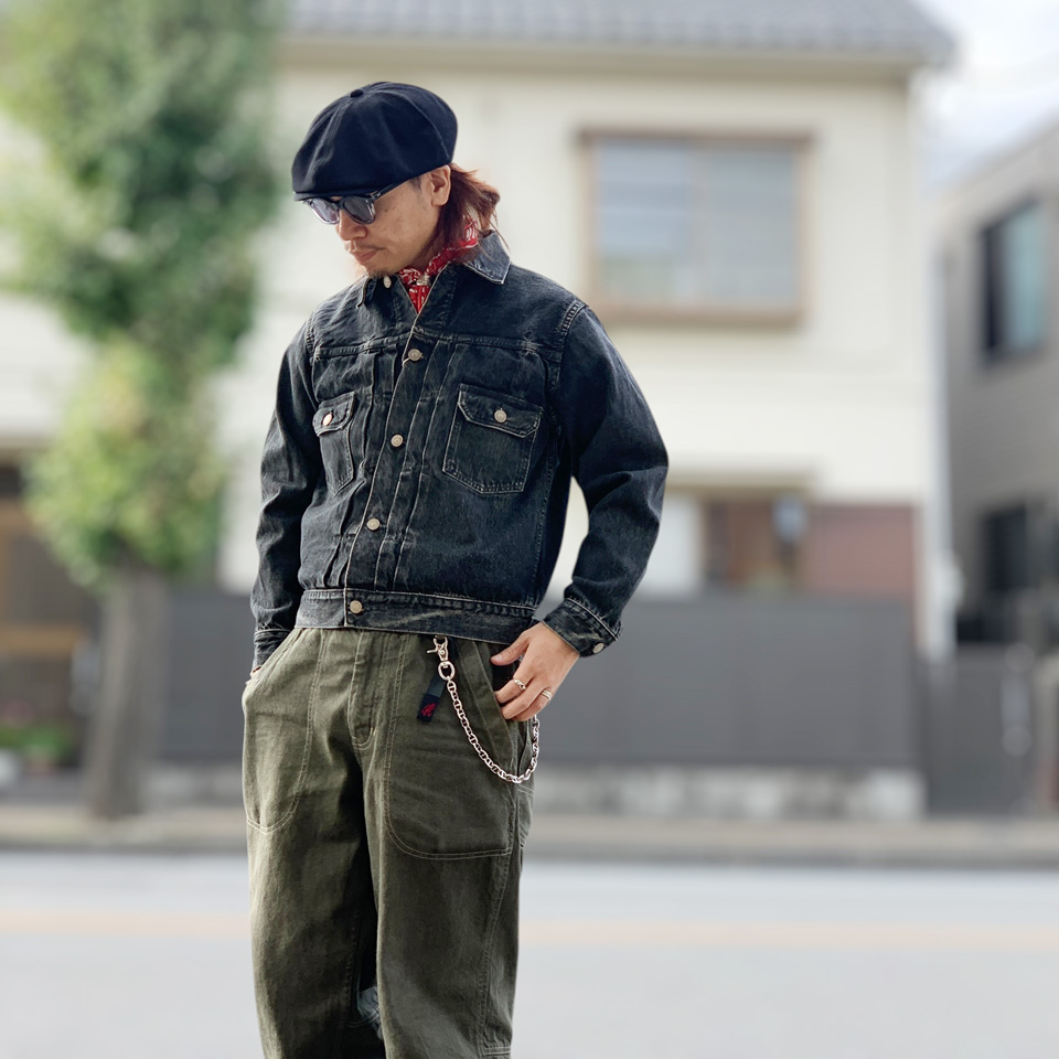 SUGAR CANE シュガーケーン デニムジャケット Gジャン 14.25oz. BLACK