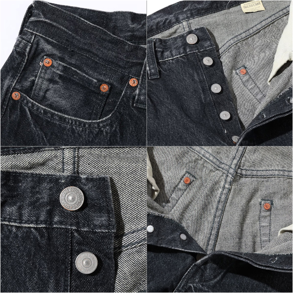SUGAR CANE シュガーケーン デニム ジーンズ 14.25oz. BLACK DENIM