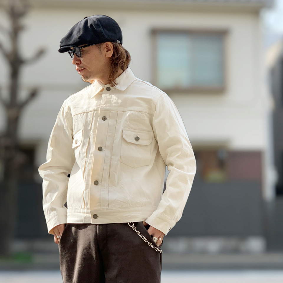 SUGAR CANE シュガーケーン デニムジャケット Gジャン 13oz. WHITE