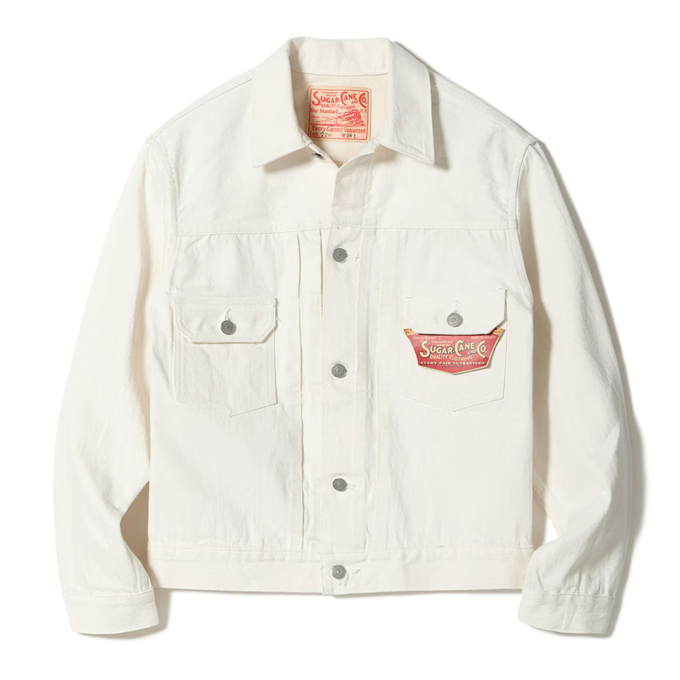 SUGAR CANE シュガーケーン デニムジャケット Gジャン 13oz. WHITE