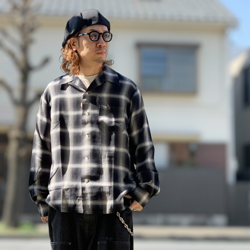 SUGAR CANE 全2色 シュガーケーン オンブレチェックシャツ RAYON OMBRE