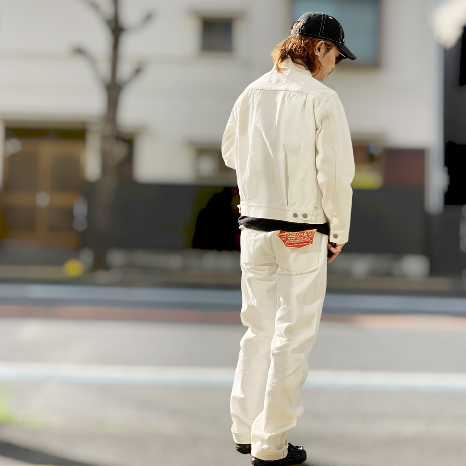 playerz 69 ホワイト デニム 44w bboy IVORY DENIM | デニム研究所 by JAPAN BLUE オンラインショップ