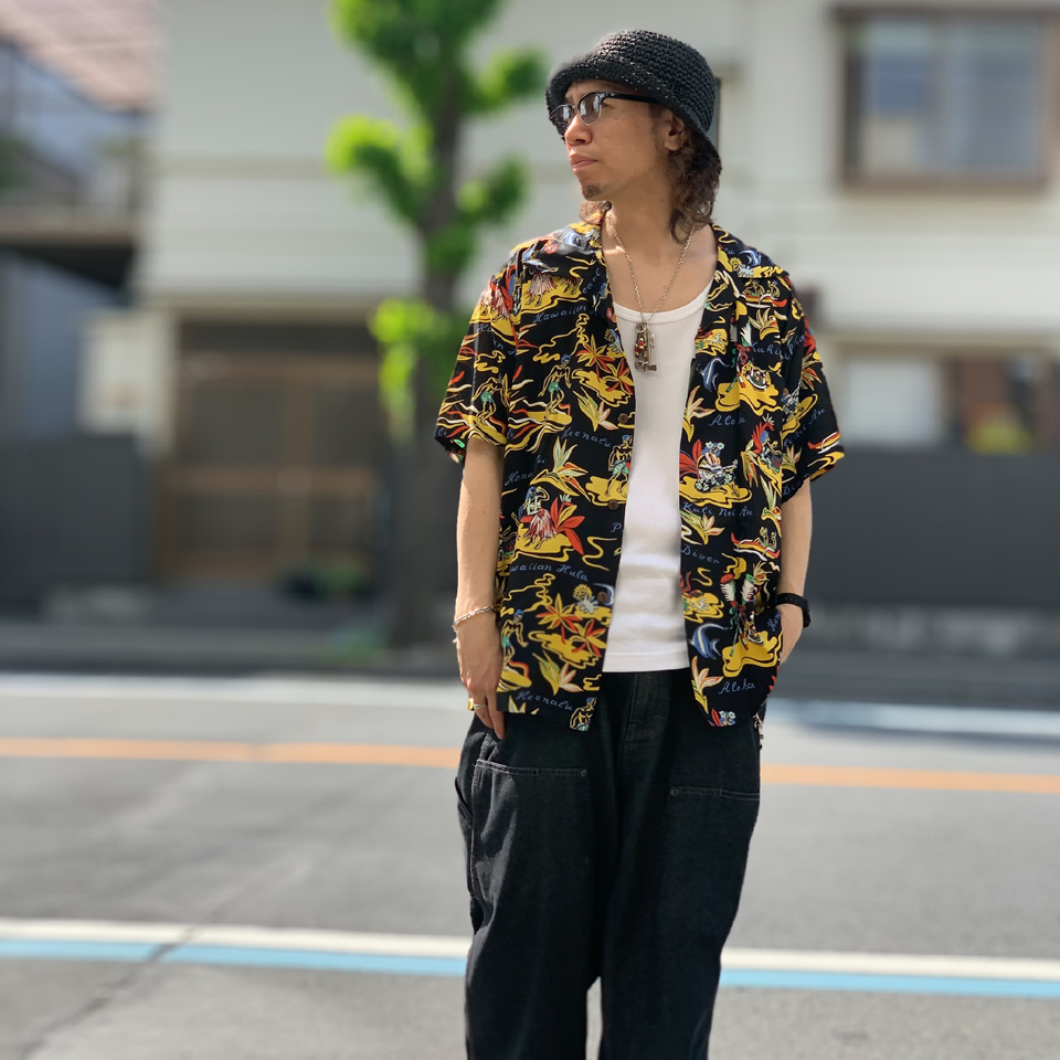 【極美品】SUN SURF サンサーフ ハワイアン アロハシャツ 半袖シャツ M SUN SURF サンサーフ メンズ トップス 半袖シャツ アロハシャツ