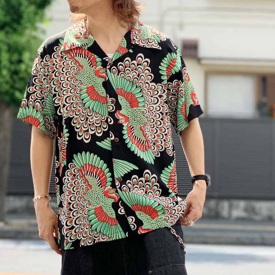 SUN SURF アロハシャツ M 黒/多色 SUN SURF サンサーフ アロハシャツ ハワイアンシャツ HAWAIIAN S