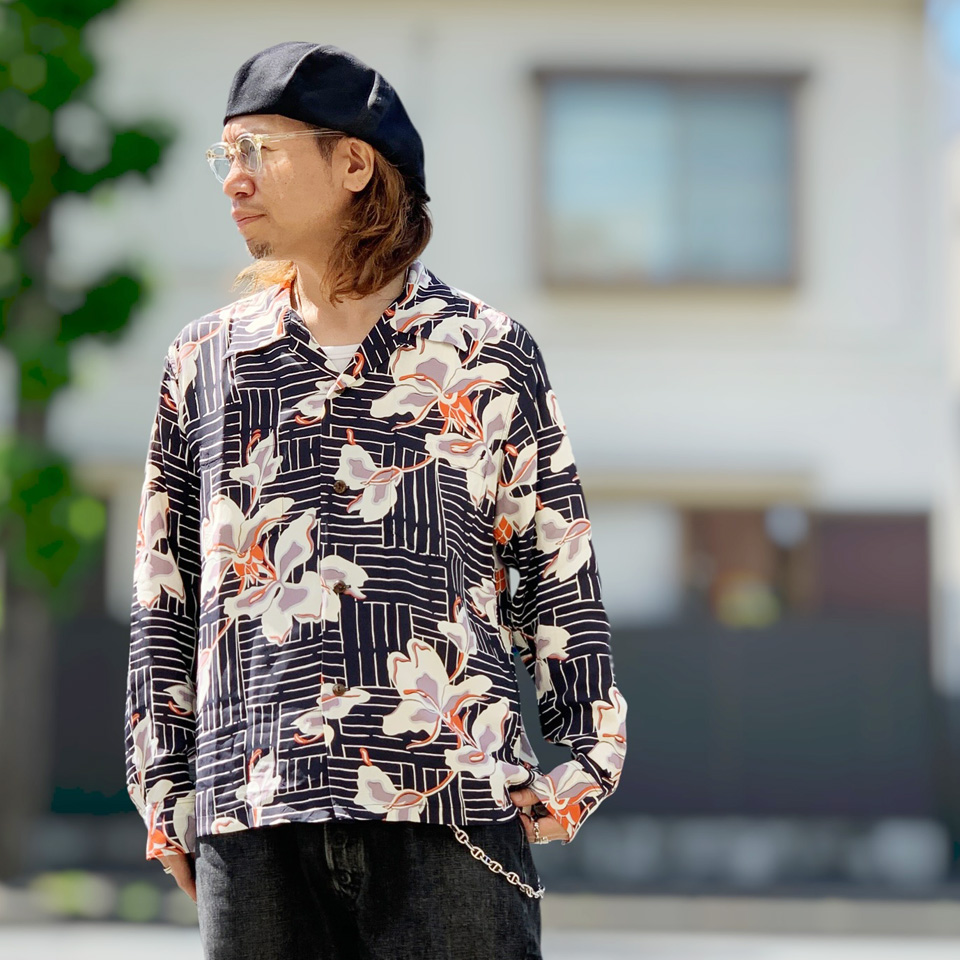 SUN SURF サンサーフ アロハシャツ ハワイアンシャツ L/S RAYON