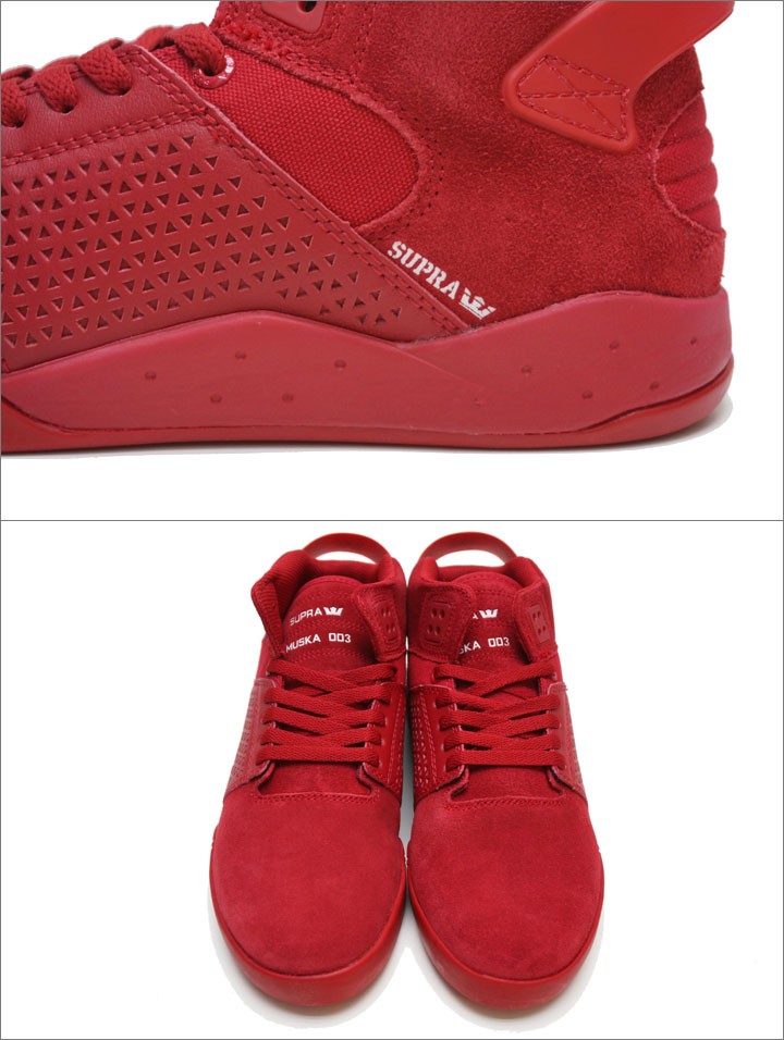 SUPRA FOOTWEAR スープラ SKYTOP3 スカイトップ3 RED 赤 レッド