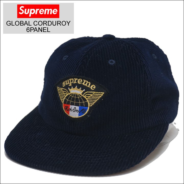 SUPREME シュプリーム キャップ GLOBAL CORDUROY 6PANEL