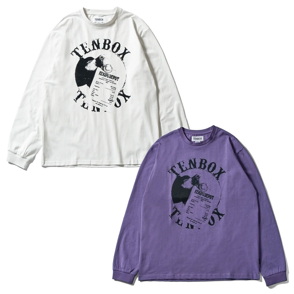 SALE セール 全2色 TENBOX 10匣 テンボックス ロンT Tシャツ KENZAI L