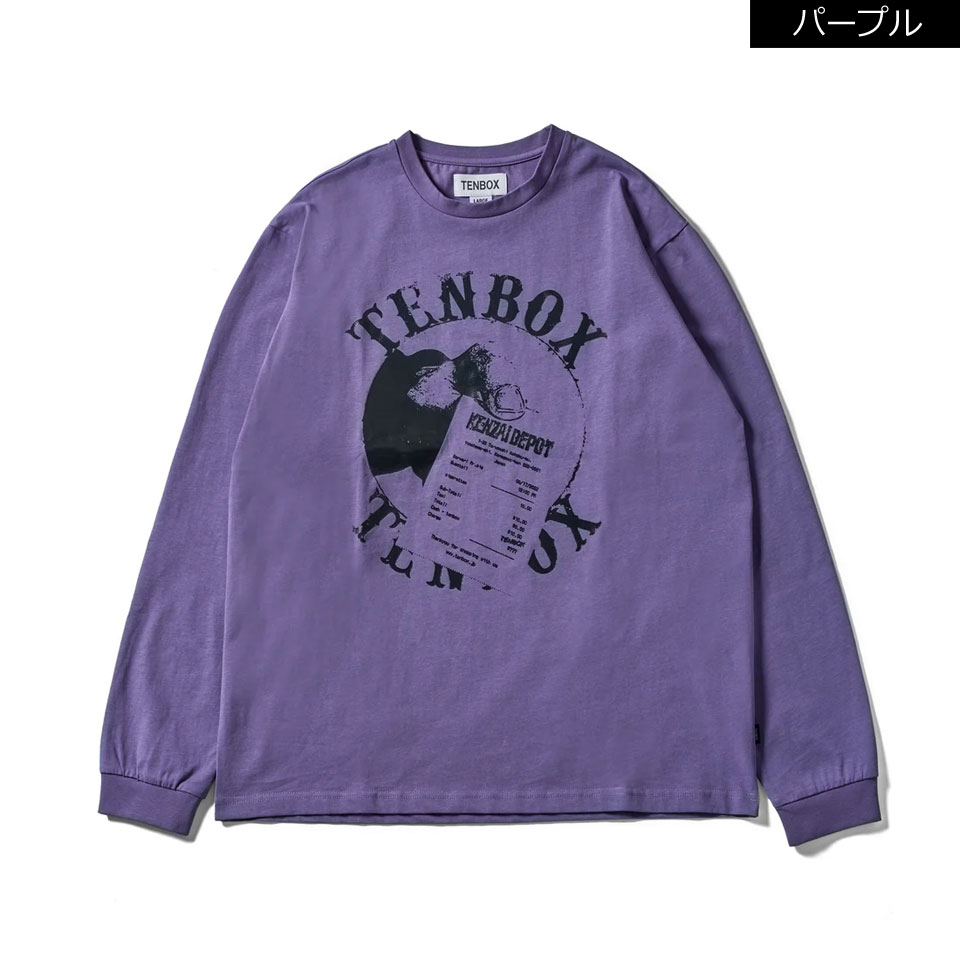 新品未使用 the GazettE ロンT 証跡 3/10 限定色 パープル 紫 SALE セール 全2色 TENBOX 10匣 テンボックス ロンT Tシャツ KENZAI L
