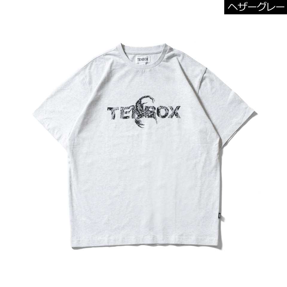 全2色 TENBOX 10匣 テンボックス Tシャツ Scorpion S/S TEE チャコール