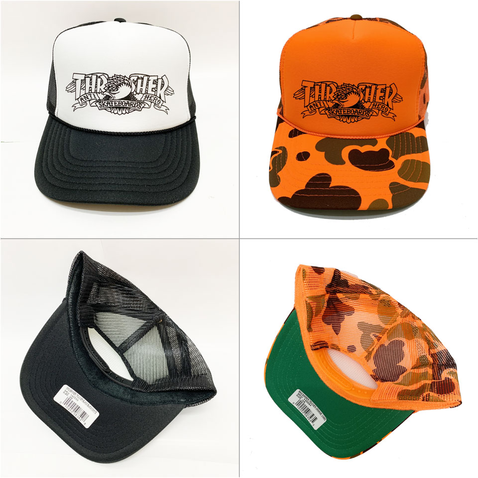 THRASHER（スラッシャー） メッシュキャップ ANTIHERO MAG BANNER