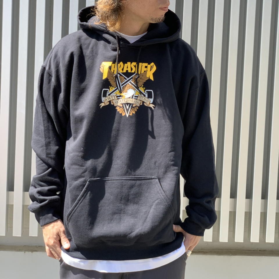THRASHER（スラッシャー） パーカー ANTIHERO EAGLE GRAM P/O HOODIE