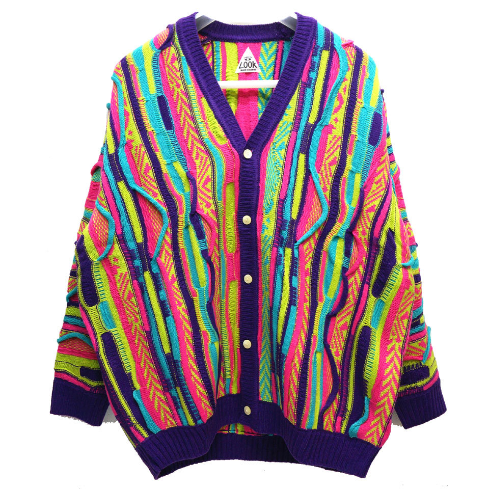 スリフティルック THRIFTY LOOK ニットカーディガン 3D KNITTING
