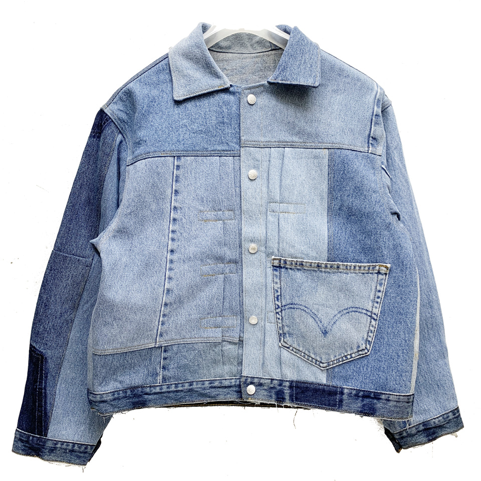 SALE セール スリフティルック THRIFTY LOOK リメイクデニムジャケット SALE セール スリフティルック THRIFTY LOOK リメイクデニムジャケット