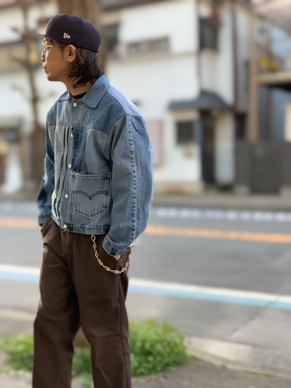 Risley vintage リメイク デニムジャケット レア - メルカリ