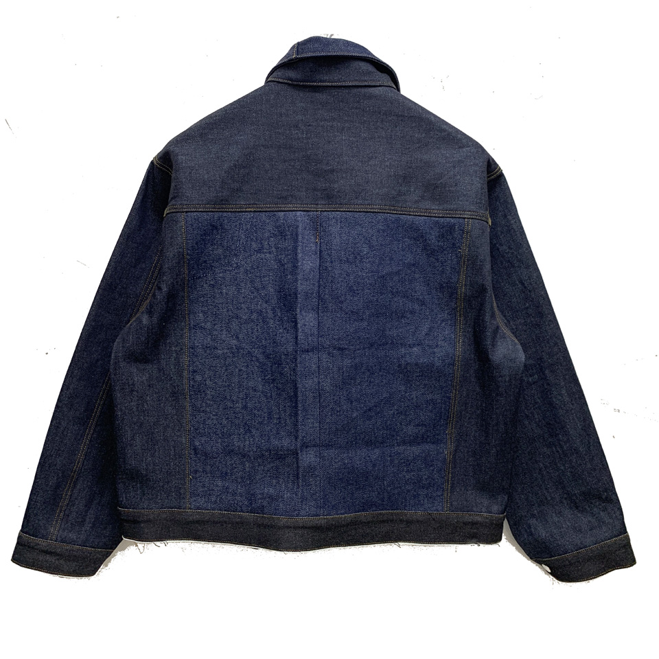 スリフティルック THRIFTY LOOK デニムジャケット DENIM REMAKE PLEATS