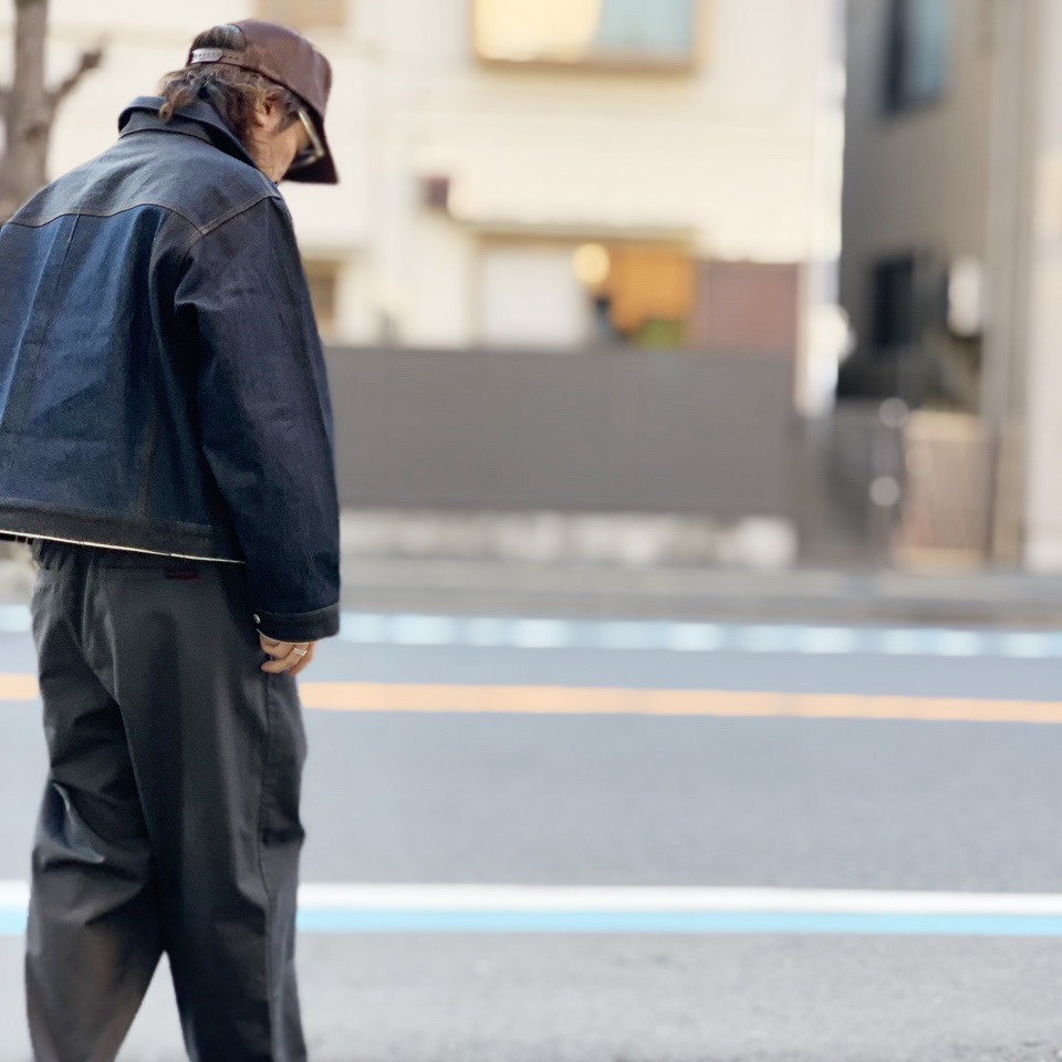 スリフティルック THRIFTY LOOK デニムジャケット DENIM REMAKE PLEATS