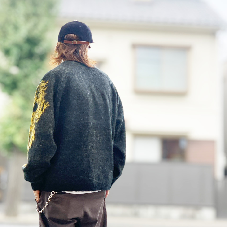 スリフティルック THRIFTY LOOK カーディガン RAGLAN SLEEVE SOUVENIR