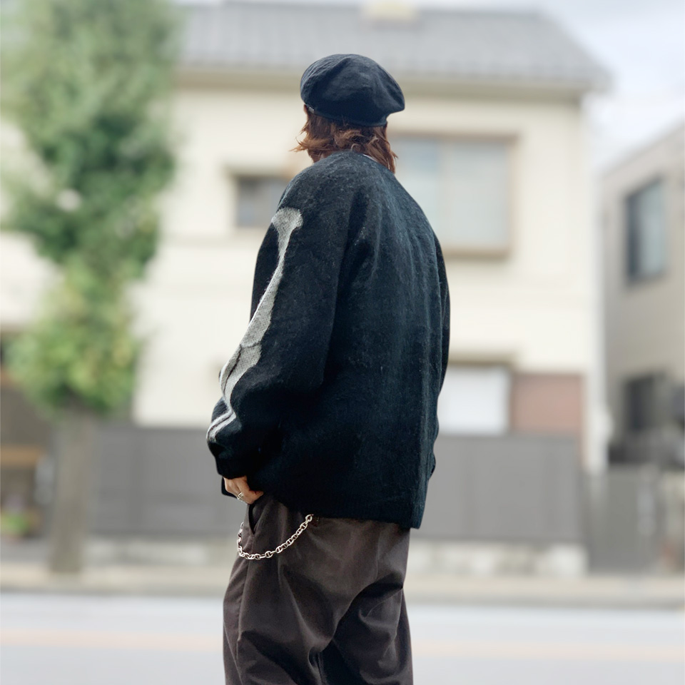 スリフティルック THRIFTY LOOK カーディガン RAGLAN SLEEVE SOUVENIR