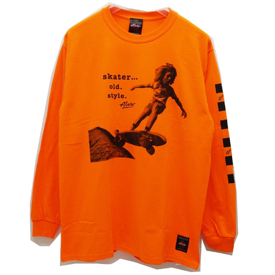 TONY ALVA トニーアルバ　アメリカ製　長袖 Tシャツ　オールドスケート アルバ スケーツ OG ロゴ 長袖 Tシャツ ホワイト ロンT トニー