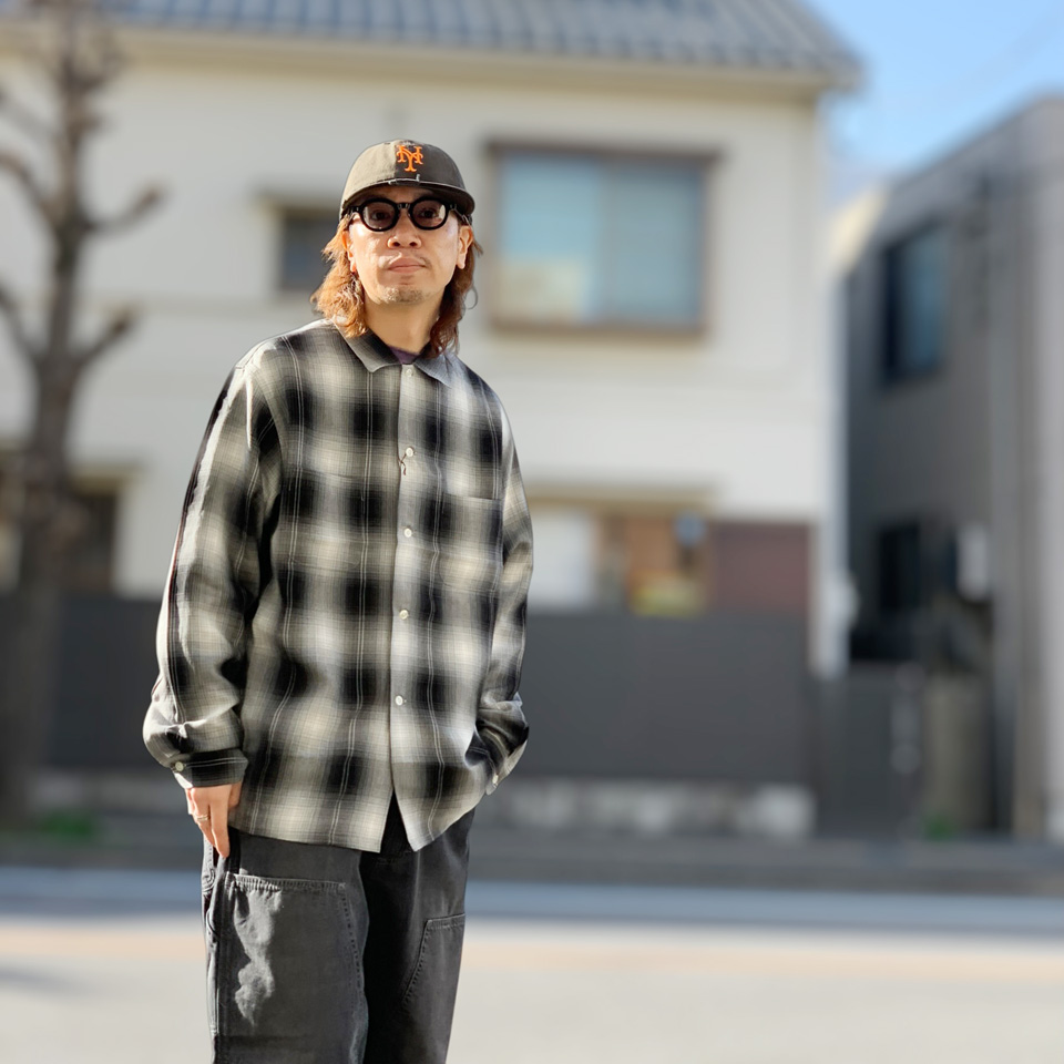 TOWNCRAFT（タウンクラフト） 全2色 オンブレチェックシャツ シャドウ