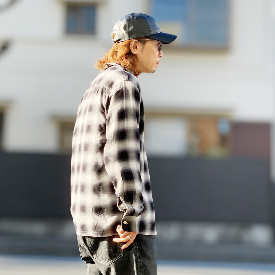 TOWNCRAFT（タウンクラフト） 全2色 オンブレチェックシャツ レーヨン