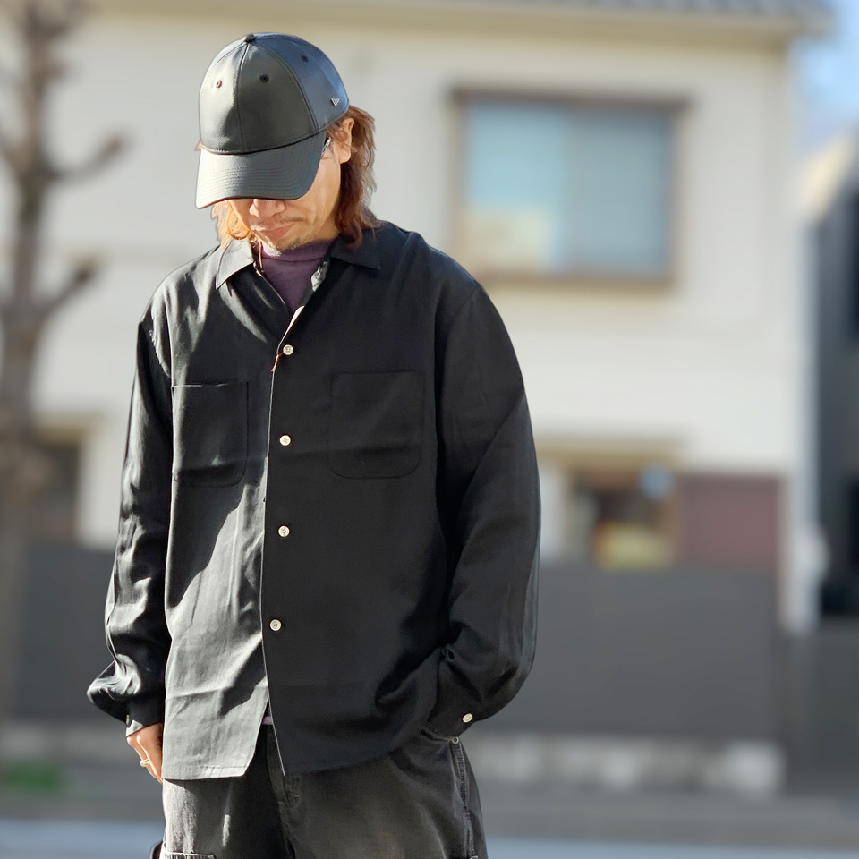 TOWNCRAFT（タウンクラフト） 長袖シャツ 60S BLACK SOLID SHIRT MADE