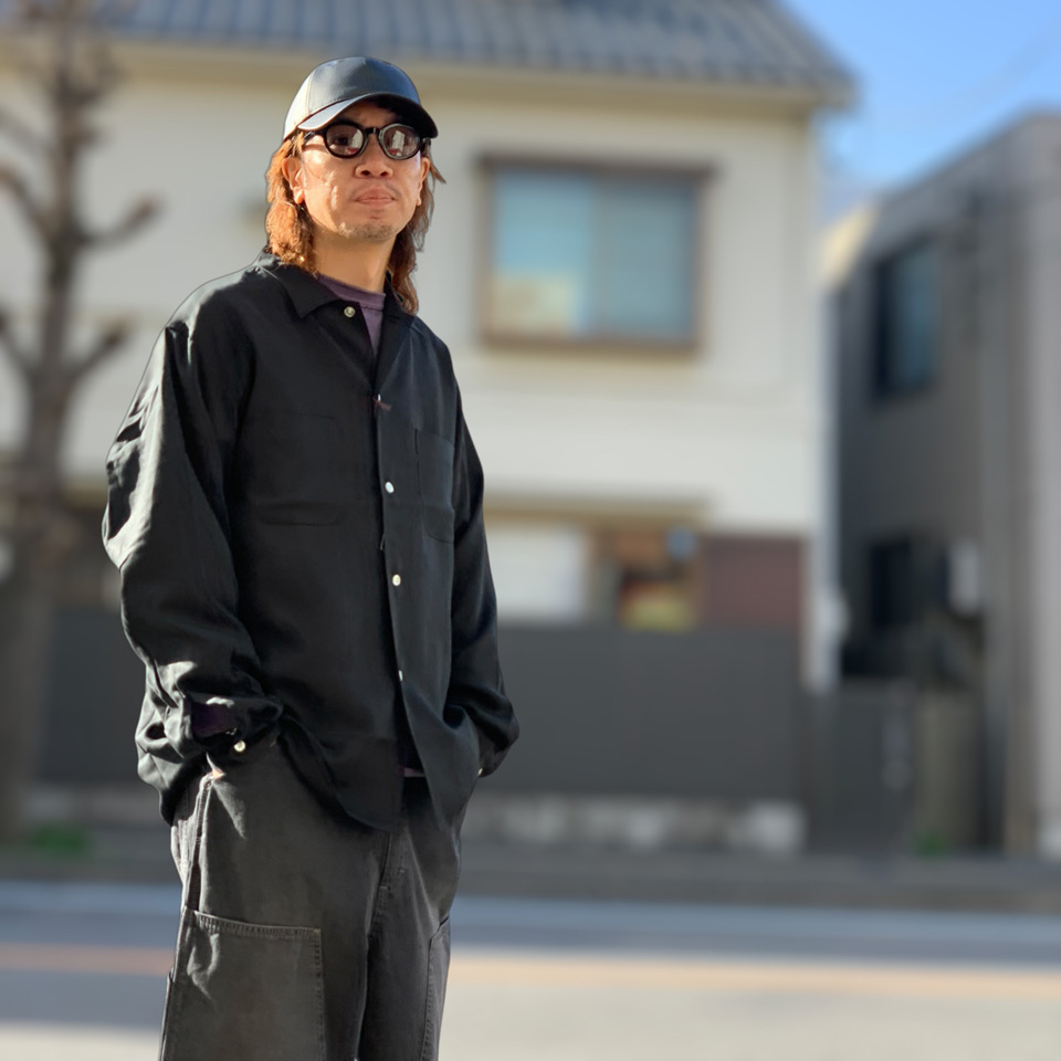 TOWNCRAFT（タウンクラフト） 長袖シャツ 60S BLACK SOLID SHIRT MADE