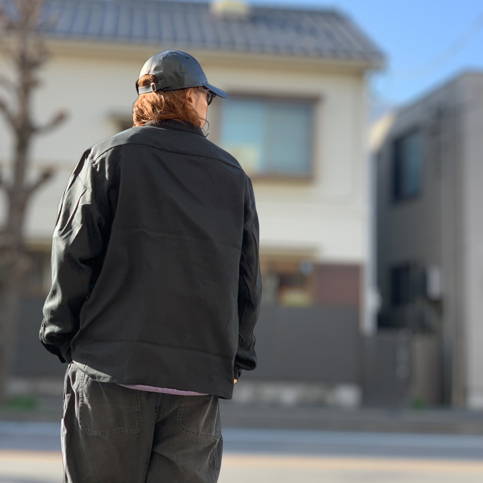 TOWNCRAFT（タウンクラフト） 長袖シャツ 60S BLACK SOLID SHIRT MADE