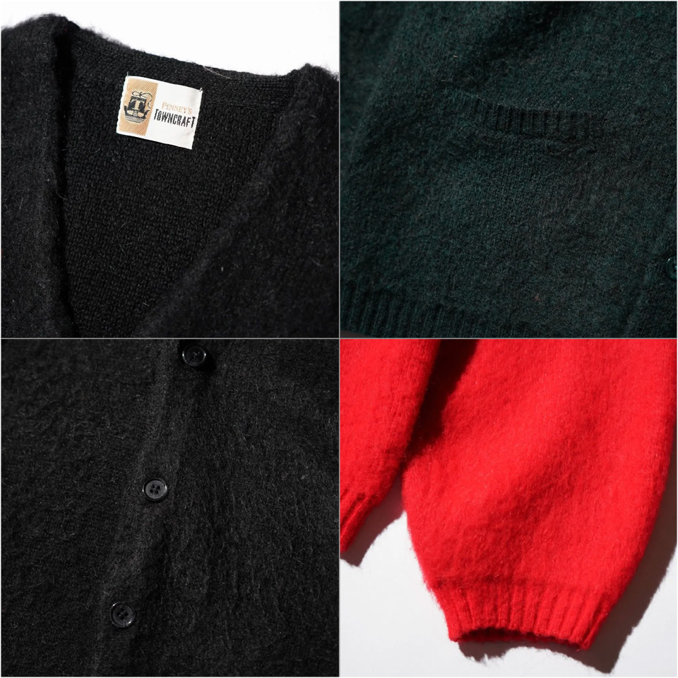 TOWNCRAFT（タウンクラフト） 全3色 シャギーカーディガン MOHAIR