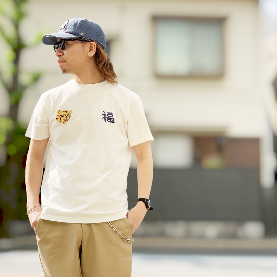 TAILOR TOYO 全2色 テーラー東洋 Tシャツ SUKA T-SHIRT EMBROIDERED