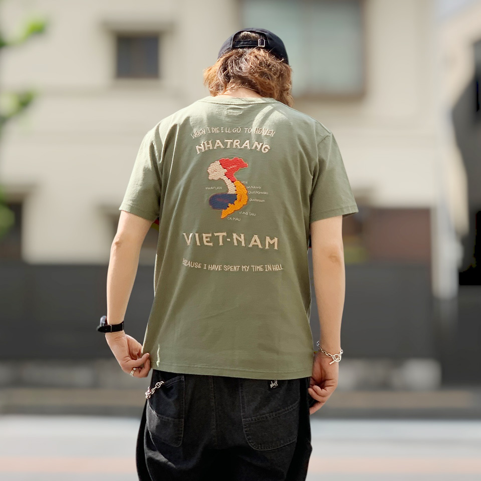 TAILOR TOYO 全2色 テーラー東洋 Tシャツ SUKA T-SHIRT EMBROIDERED