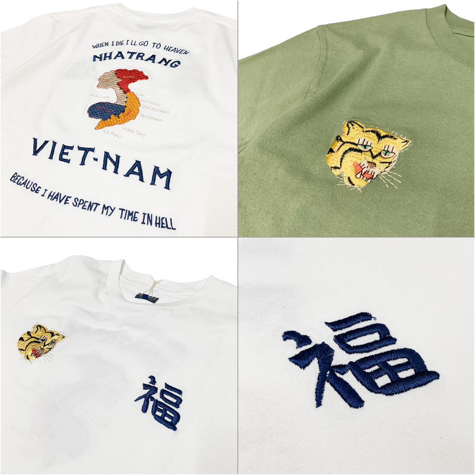 TAILOR TOYO 全2色 テーラー東洋 Tシャツ SUKA T-SHIRT EMBROIDERED
