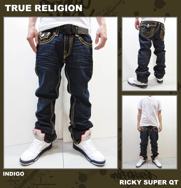 ***送料無料*** ■TRUE RELIGION[トゥルーレリジョン] RICKY SUPER QT DENIM PANTS / インディゴ